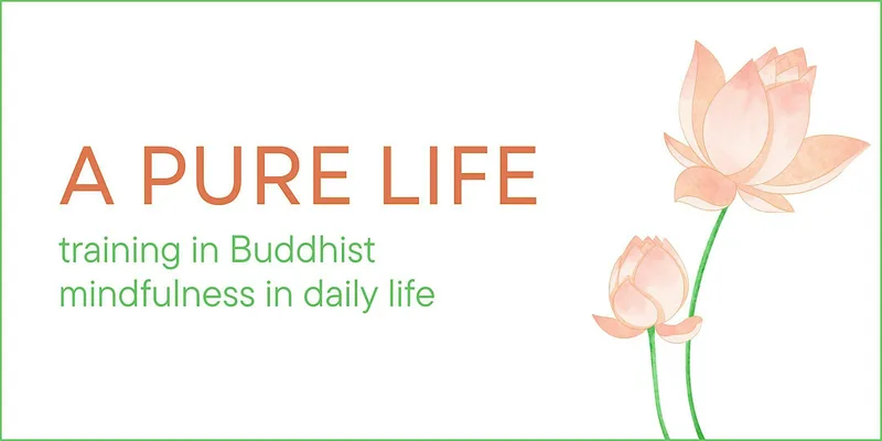 A Pure Life - training in Buddhist mindfulness in daily life