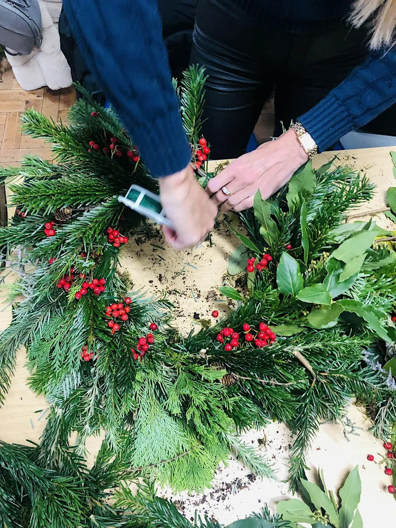 Christmas Wreath Workshop in Bristol