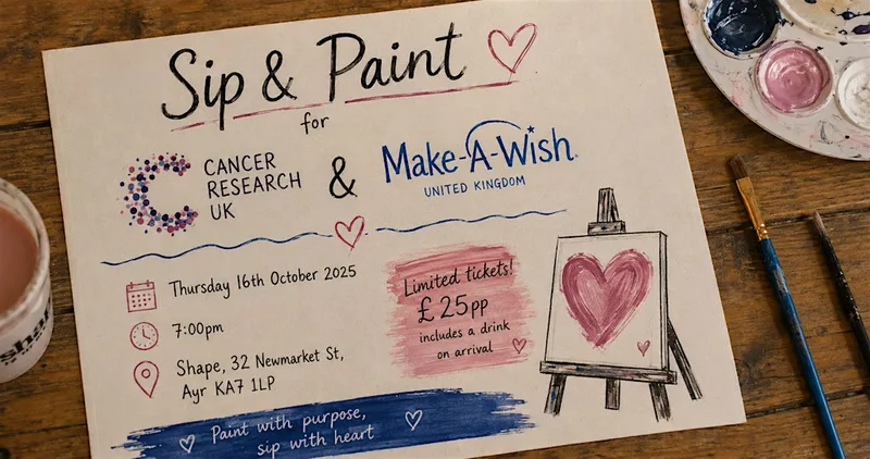 Sip and paint- charity night