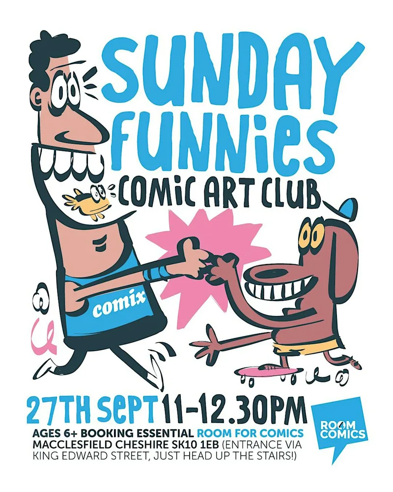 Sunday FUNNIES! Cartoon Art Club (6+)