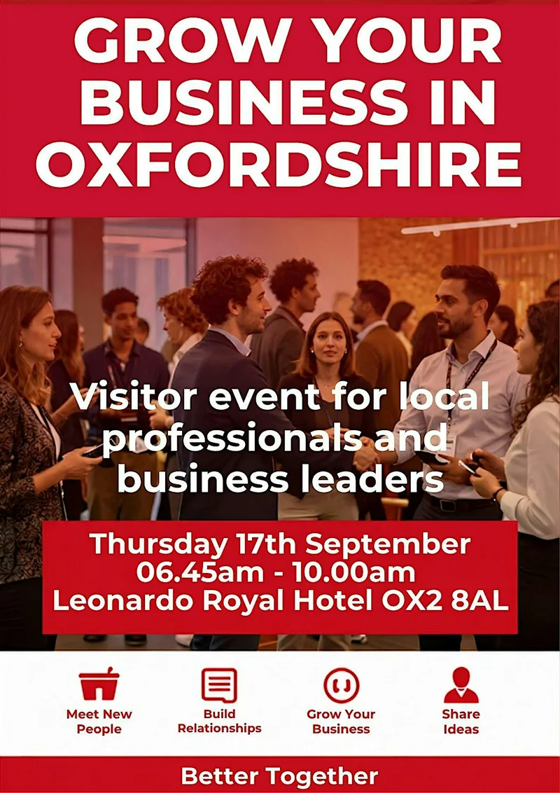 Grow Your Business In Oxfordshire - Visitor Event
