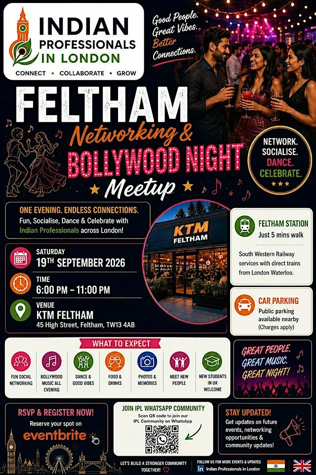 IPL - Feltham Networking & Bollywood Night