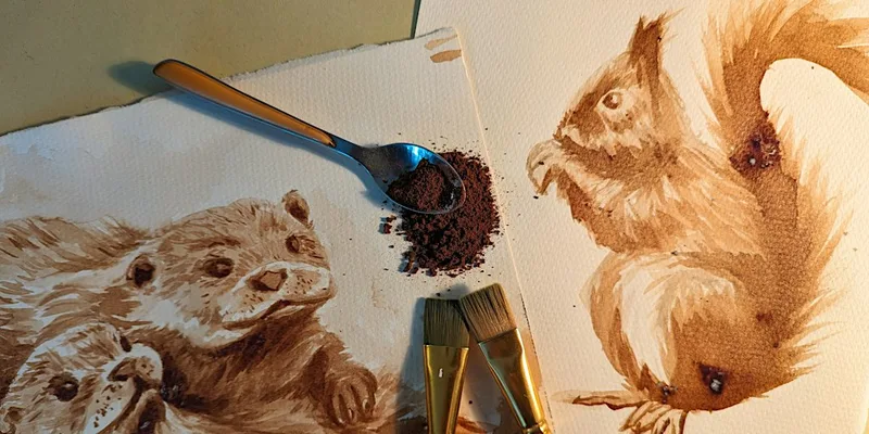 Autumn Coffee Painting