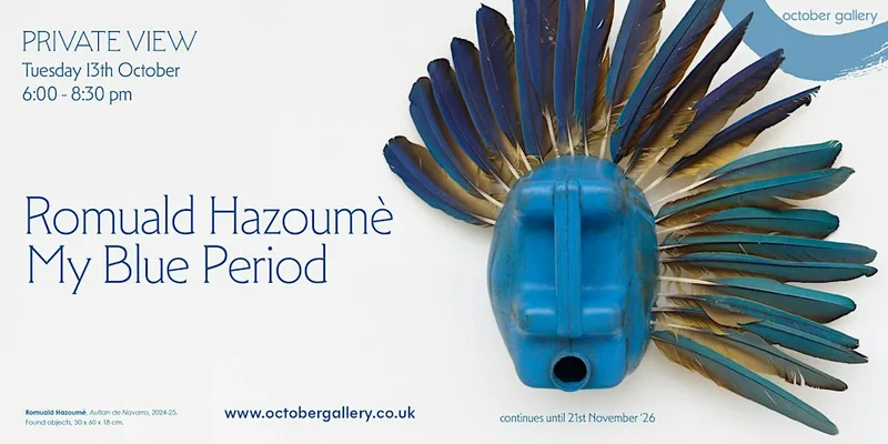 Private View | Romuald Hazoumè: My Blue Period at October Gallery