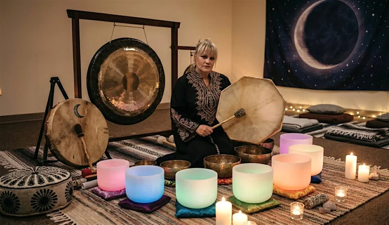 Shamanic journey with Gongs, shamanic drum, Tibetan singing bowls