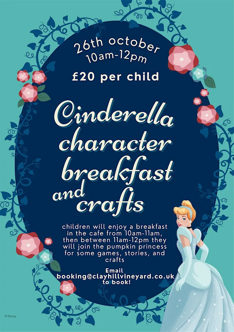 Cinderella Character Breakfast at Clayhill Vineyard!