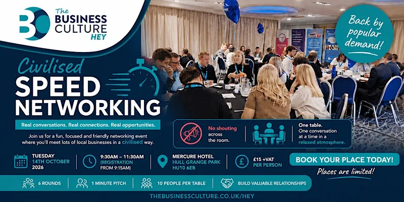 Speed Networking event… but not as you know it.