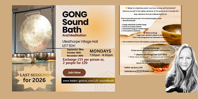 Gong Sound Bath | Deep Relaxation & Guided Meditation | Ullesthorpe