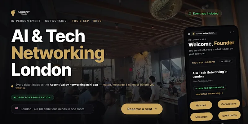 AI & Tech Networking Event in London by Ascent Valley