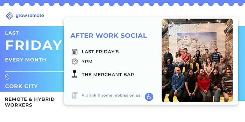 Last Friday Social for Remote & Hybrid Employees in Cork