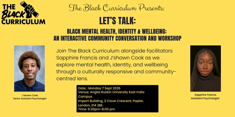 Black Mental Health, Identity & Wellbeing