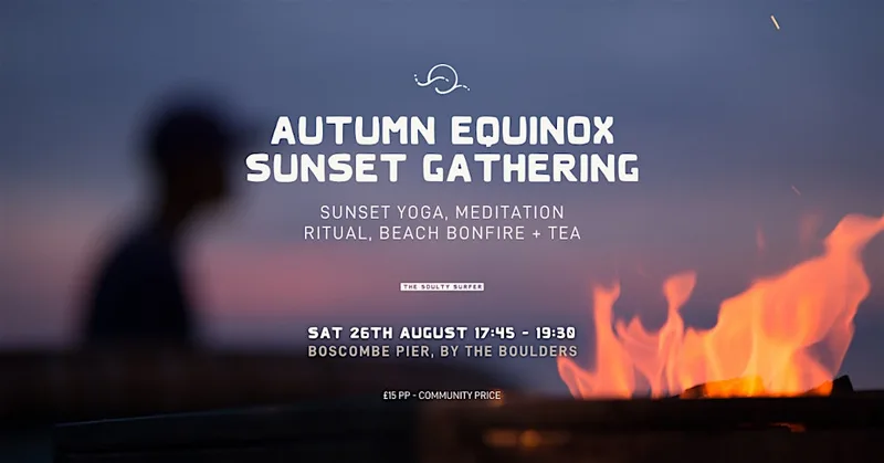 AUTUMN EQUINOX SUNSET BEACH GATHERING