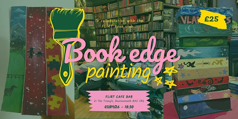 Book edge painting at FLIRT