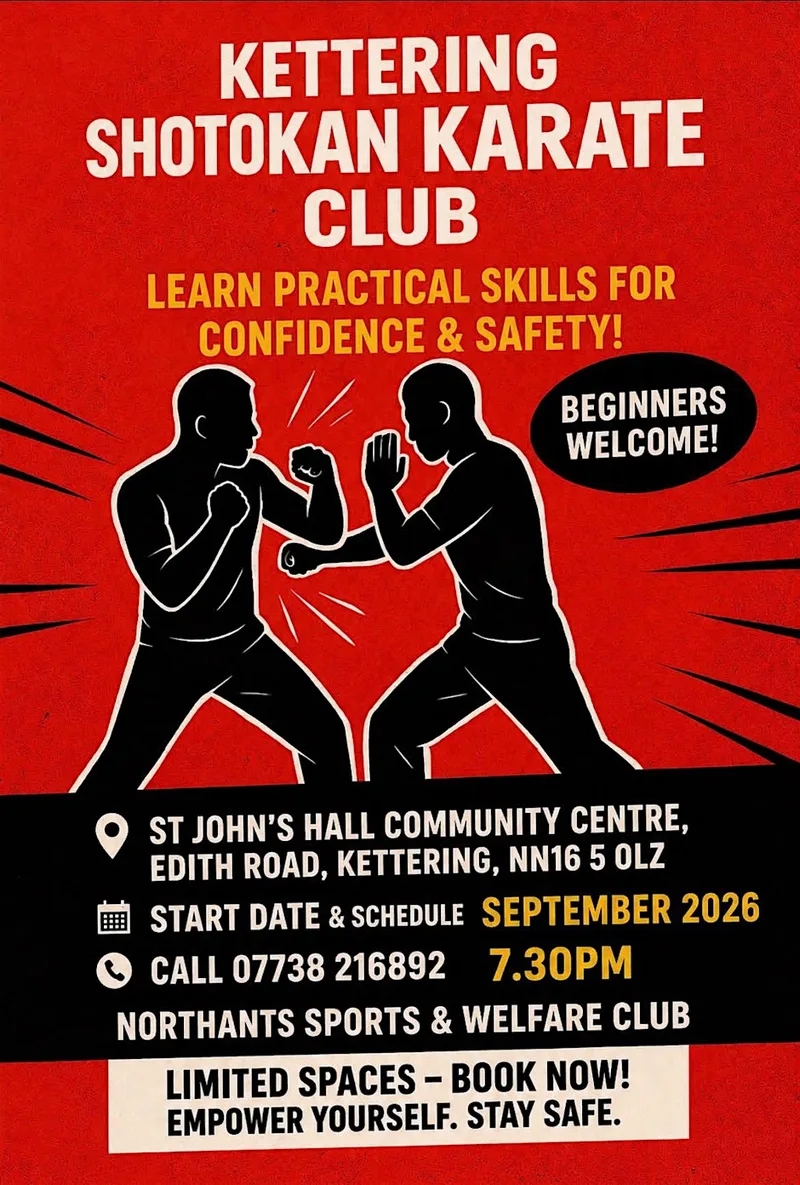 10 WEEK BASIC ADULT SELF DEFENCE COURSE SEP 26 - KETTERING