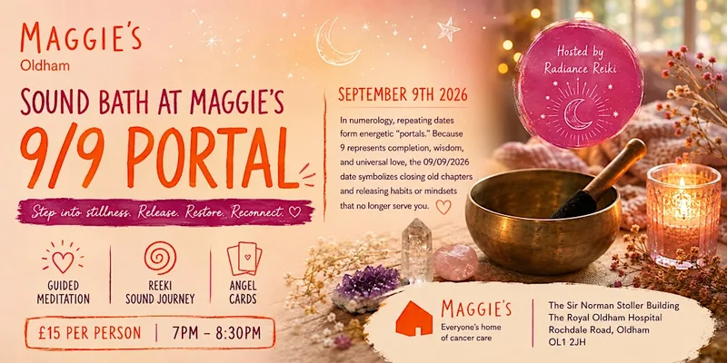 Sound Bath at Maggie's Oldham