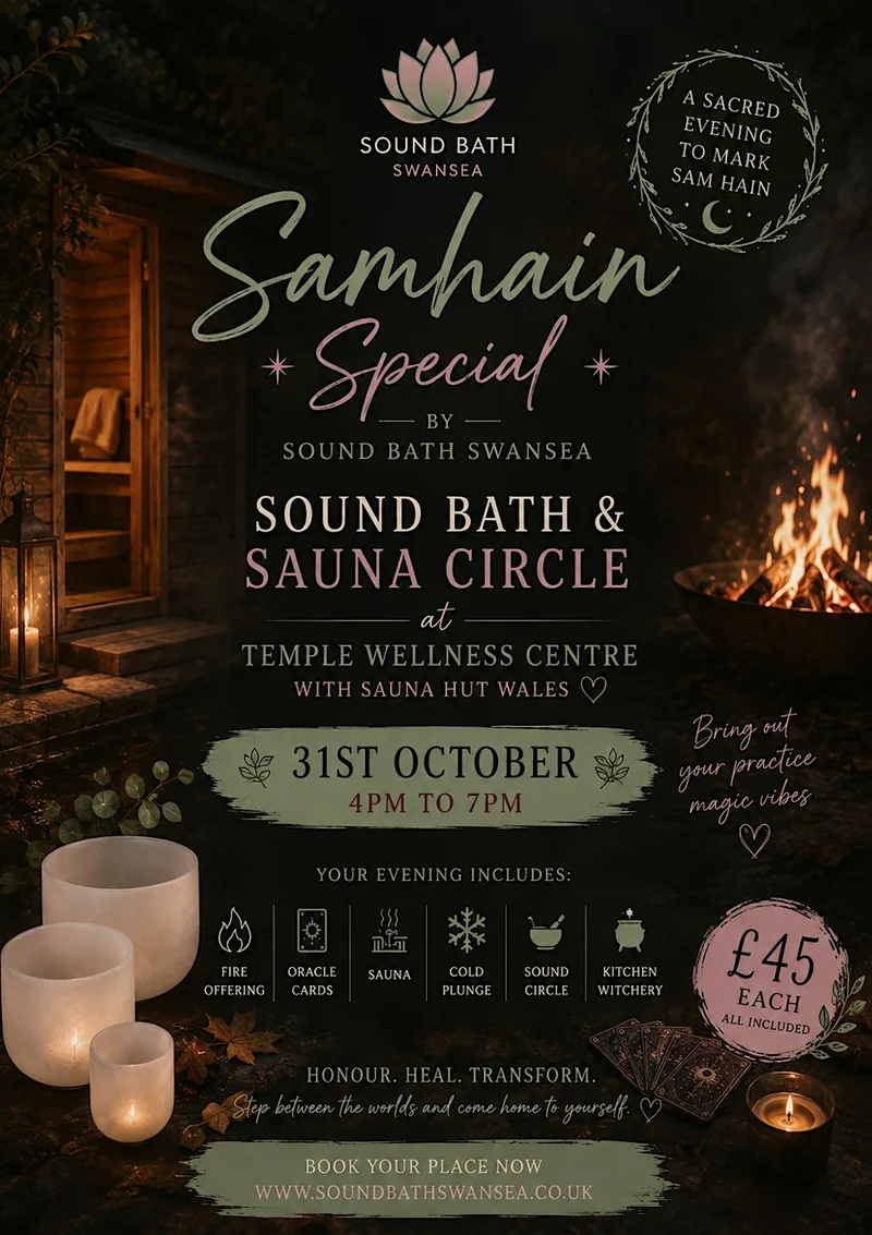 Samhain Special - Sound Bath & Sauna Circle at Temple Wellness