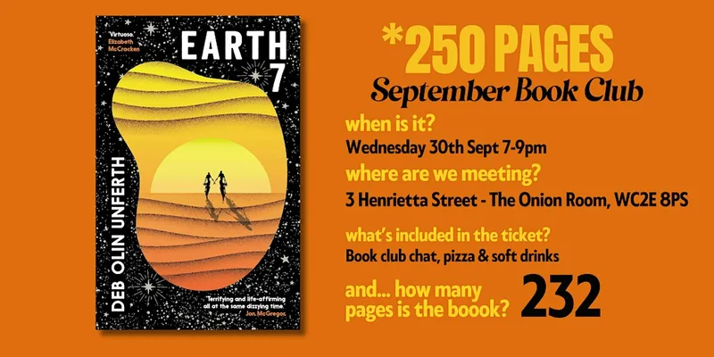 SEPTEMBER BOOK CLUB: Earth 7
