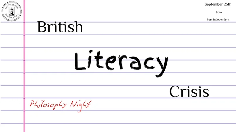 Philosophy Night: Reading the Roots of the Literacy Crisis
