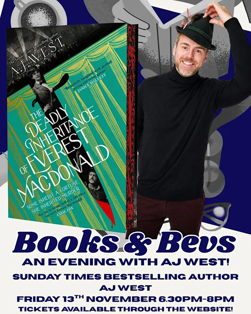 AJ West at Books & Bevs