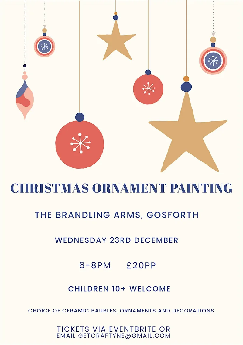 Ceramic Christmas decoration painting workshop