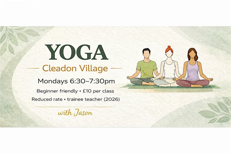 Gentle Yoga in Cleadon – Mondays 6:30–7:30pm