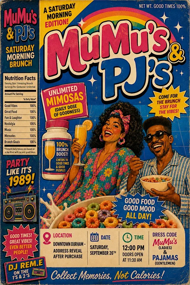 MuMu's & PJ's: Saturday Morning Brunch - Hosted by Sipping with Sun