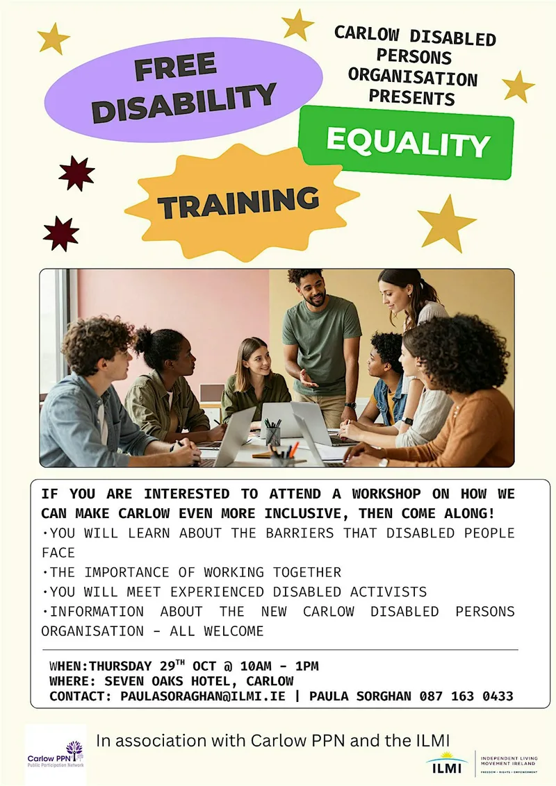 Disability Equality Training - Carlow Disabled Person Organisation (CDPO)