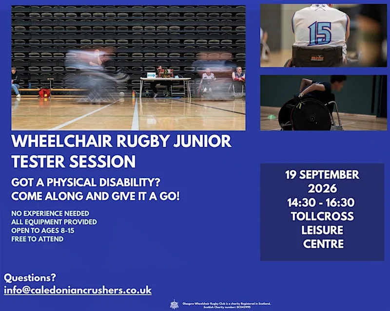 Wheelchair Rugby Junior Tester Session