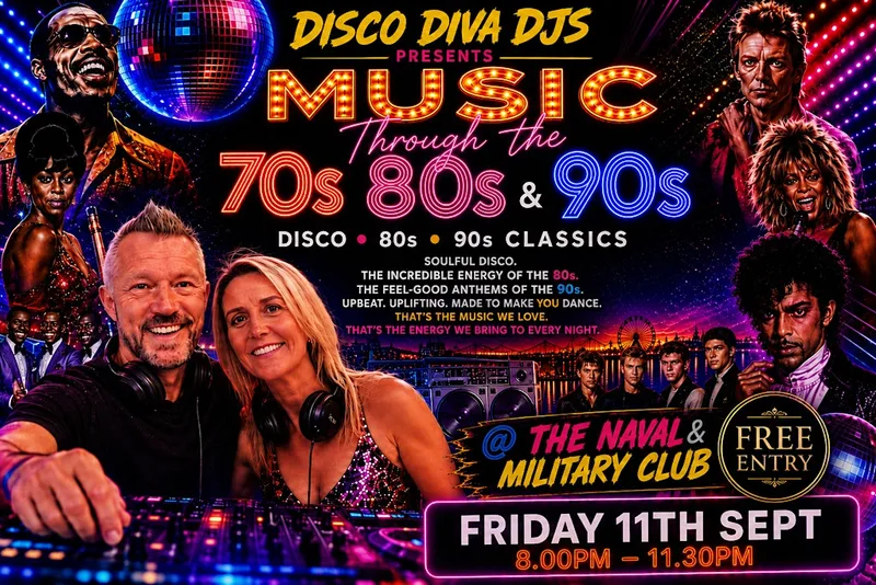 Disco Diva DJs presents Music Through the 70's 80's & 90's