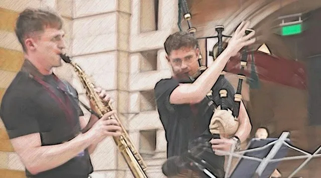 Bede Patterson & Dean Garrity – Duo : Bagpipes & Saxophone