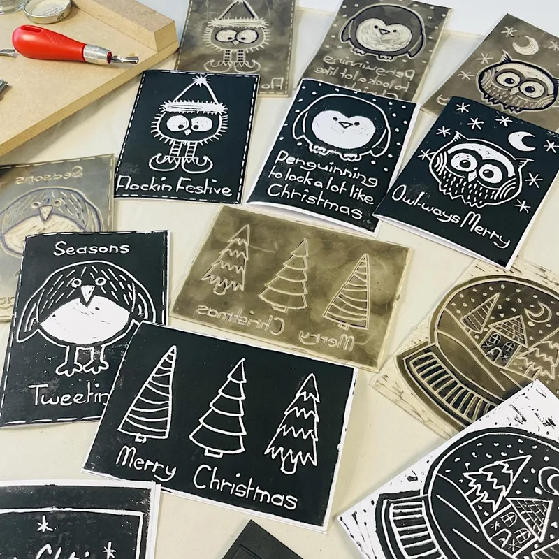 Lino Printing Workshop: Festive Christmas Cards