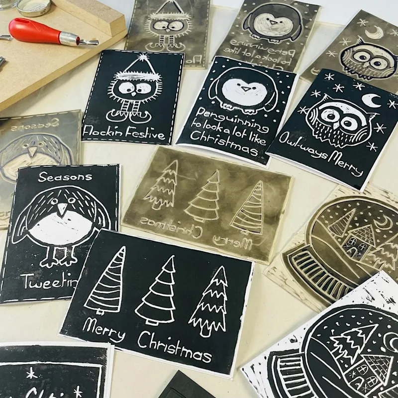 Lino Printing Workshop: Festive Christmas Cards