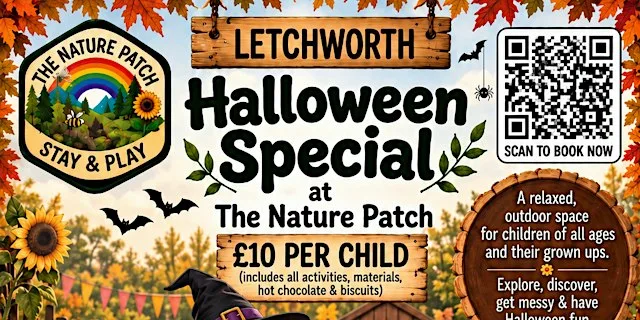 The Nature Patch Halloween Special Stay and Play £10 Per Child