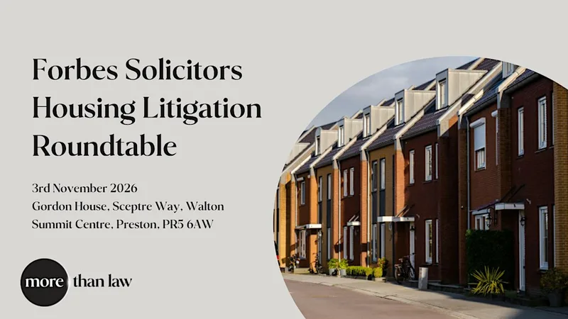 Forbes Solicitors Housing Litigation Roundtable