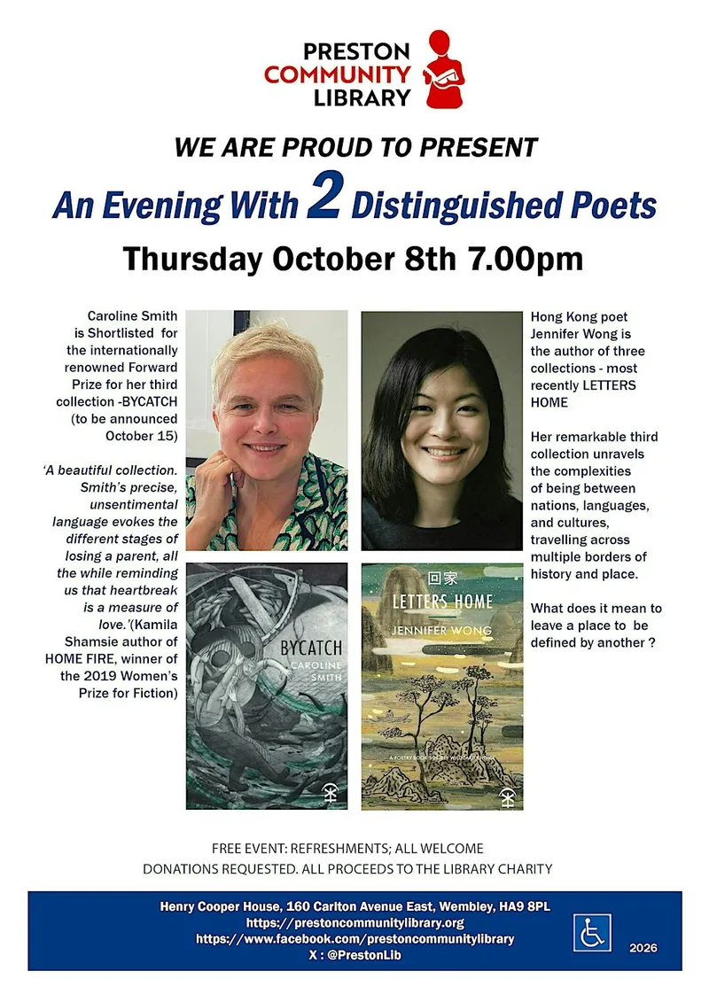 Poetry evening with two distinguished Poets