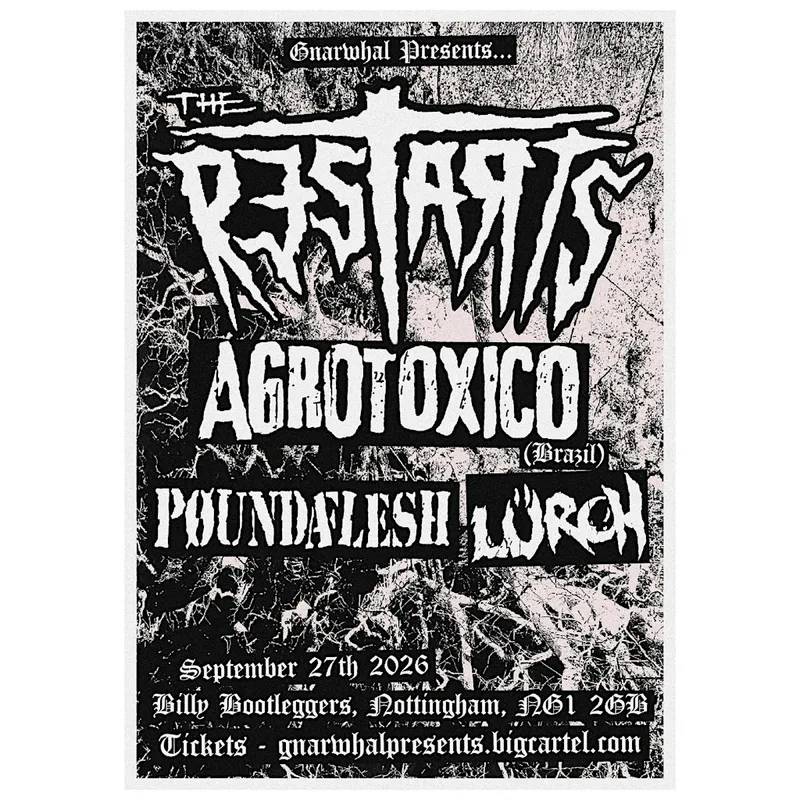 THE RESTARTS, AGROTÓXICO + POUNDAFLESH - LIVE AT BILLY'S