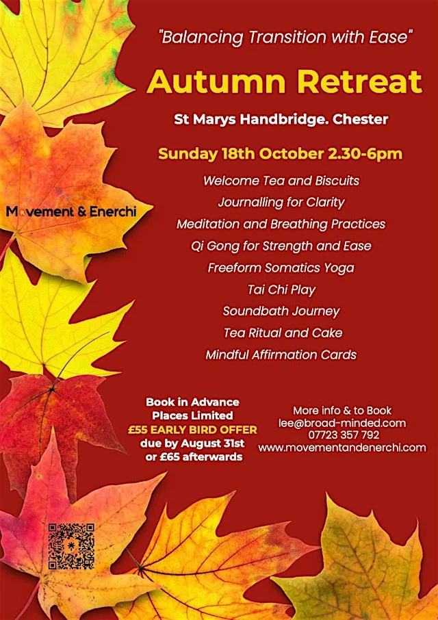 Autumn Retreat - Balancing Transition with Ease - ONLY 3 PLACES left!