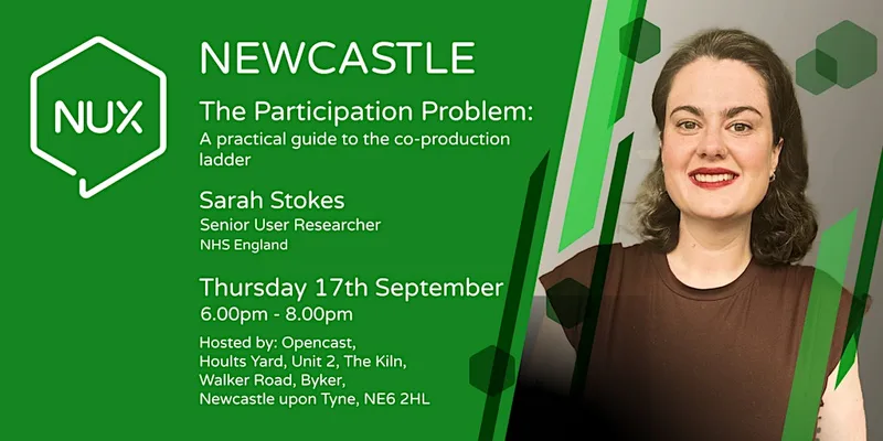 NUX Newcastle Free Event - a practical guide to the co-production ladder
