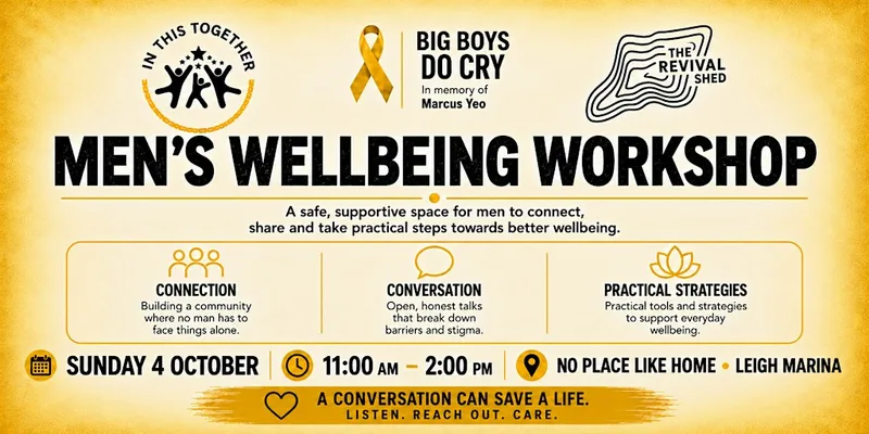 BIG BOYS DO CRY Men's Wellbeing Workshop