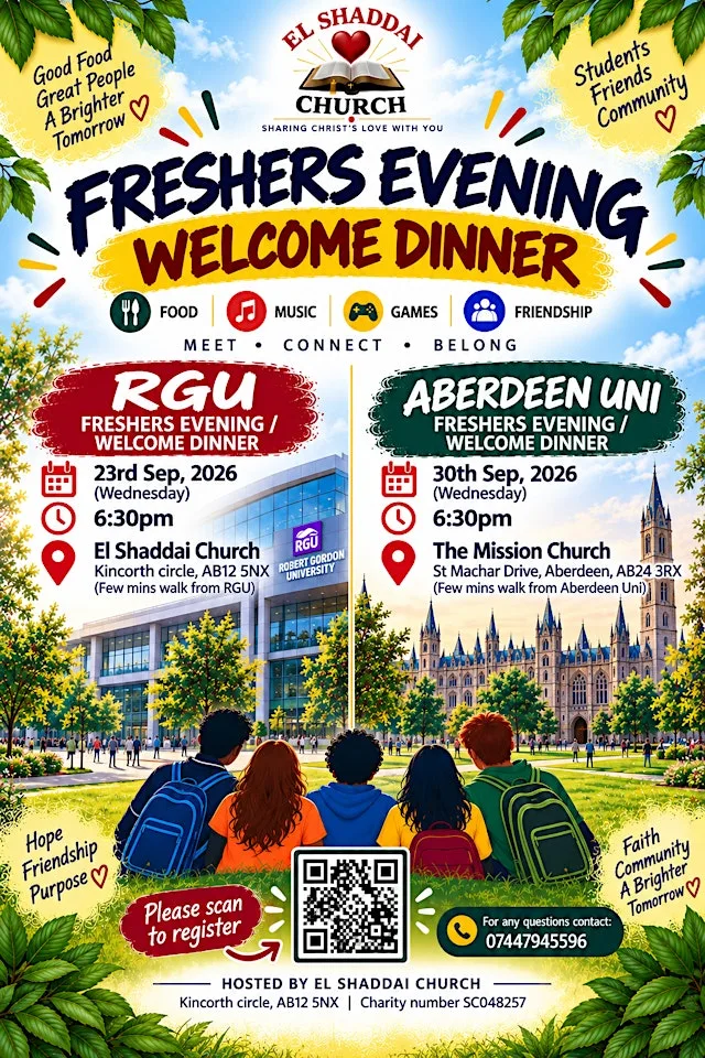 Aberdeen Uni - Freshers Welcome Dinner