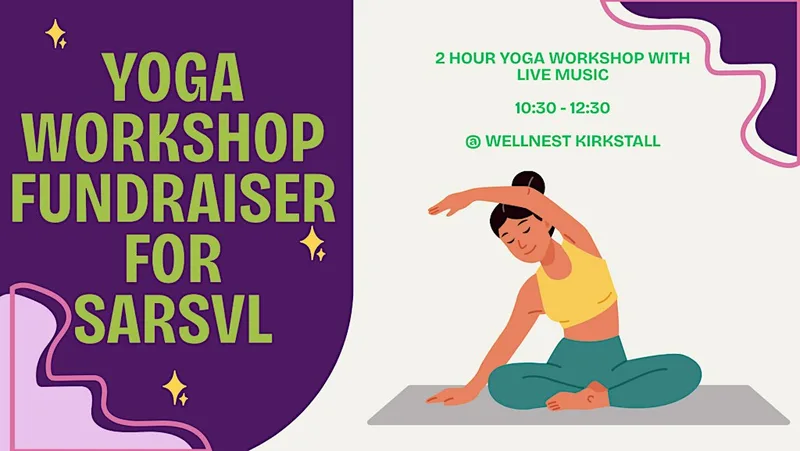 Fundraising yoga workshop with live music for SARSVL