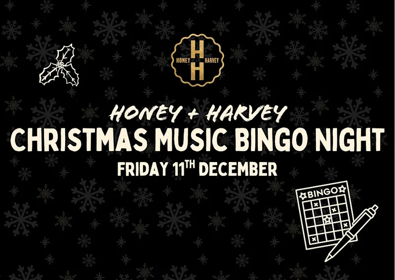 Honey + Harvey Christmas Music Bingo Night