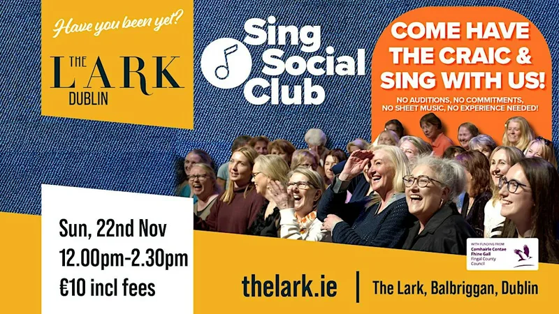 SING SOCIAL CLUB - 22 Nov -The Lark Concert Hall