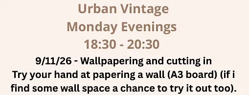 Wallpapering and cutting in