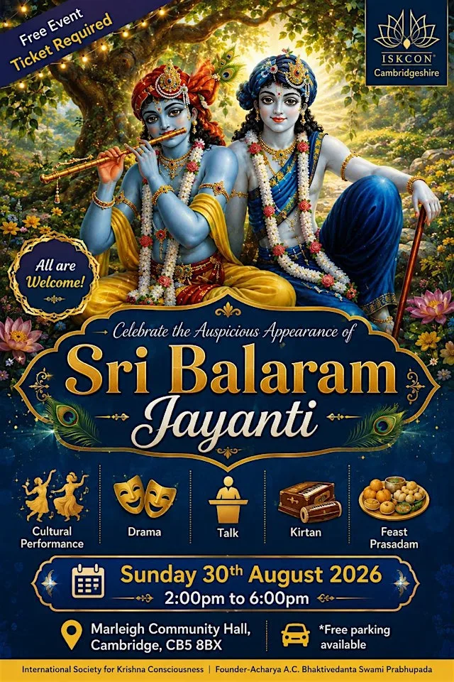 Sri Balaram Jayanti in Cambridge