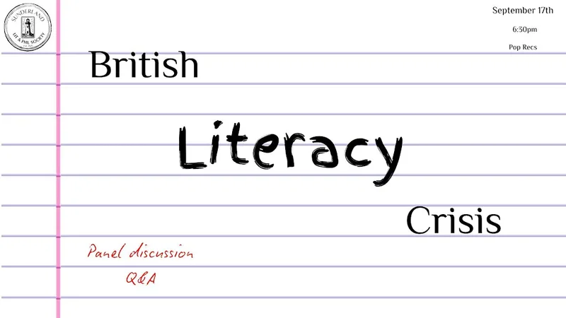 Sunderland Lit & Phil Discussion: The British Literacy Crisis