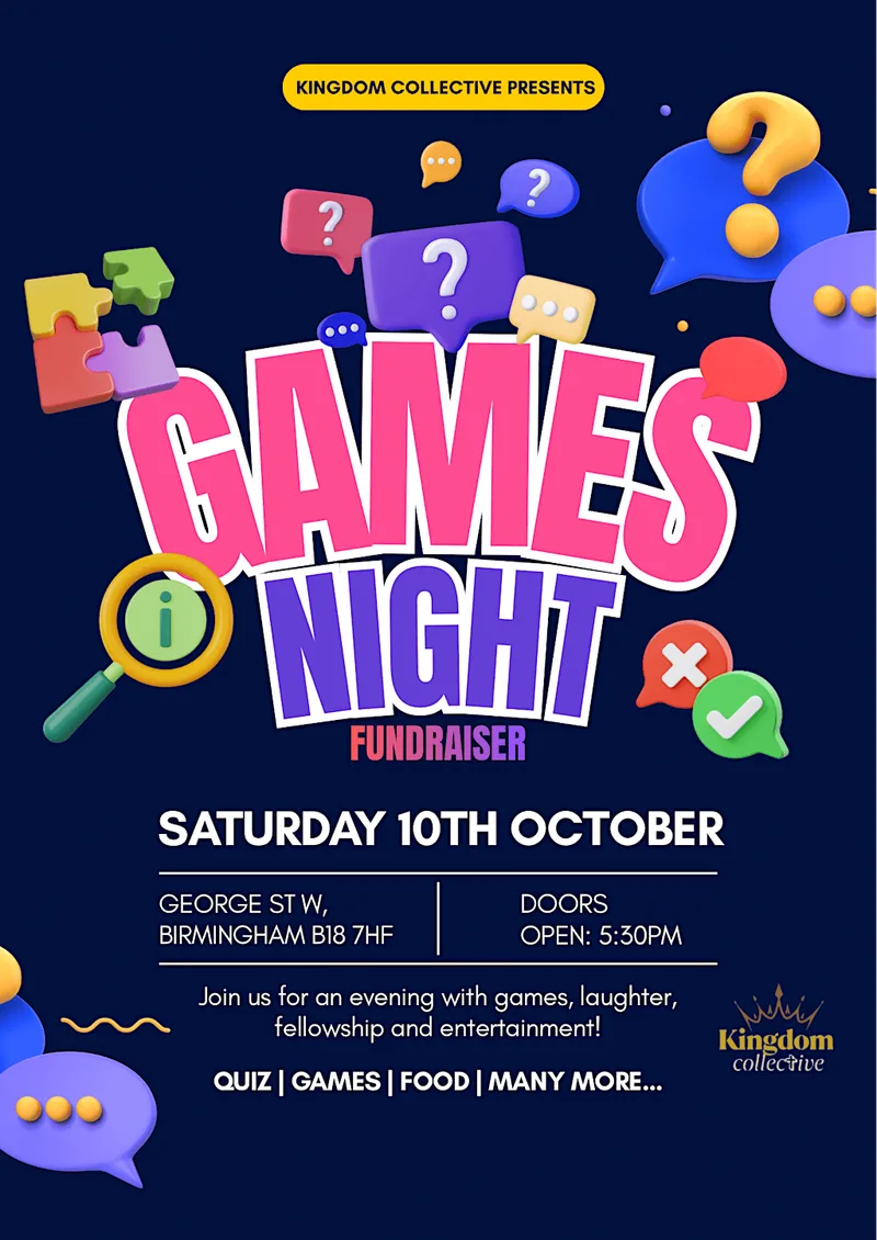 Kingdom Collective Games Night Fundraiser