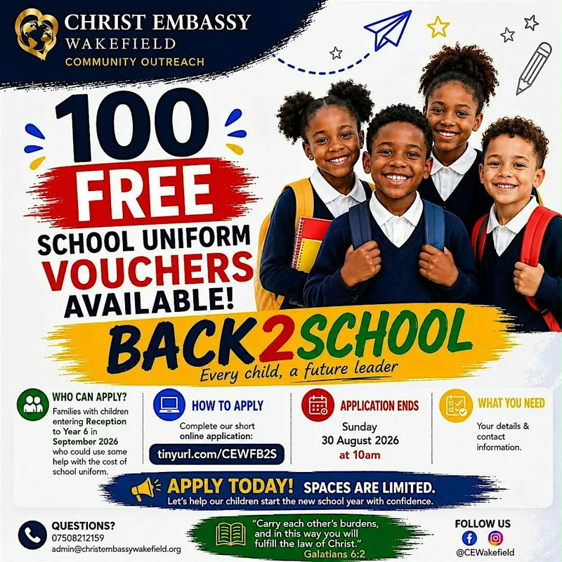 Back2School – 100 Free School Uniform Vouchers