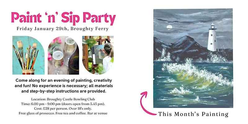 Paint & Sip Party – Broughty Ferry