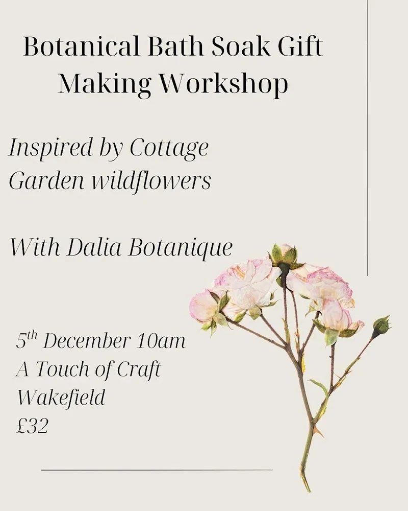 Botanical Bath Soak Gift Making Workshop with Dalia Botanique